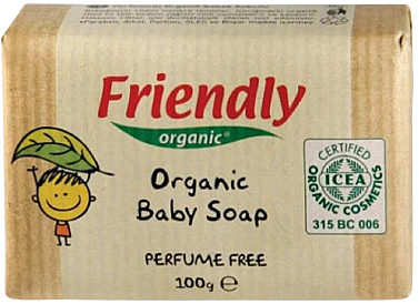 Мыло кусковое детское Friendly organic Органическое без запаха (FR0645) - Фото 1