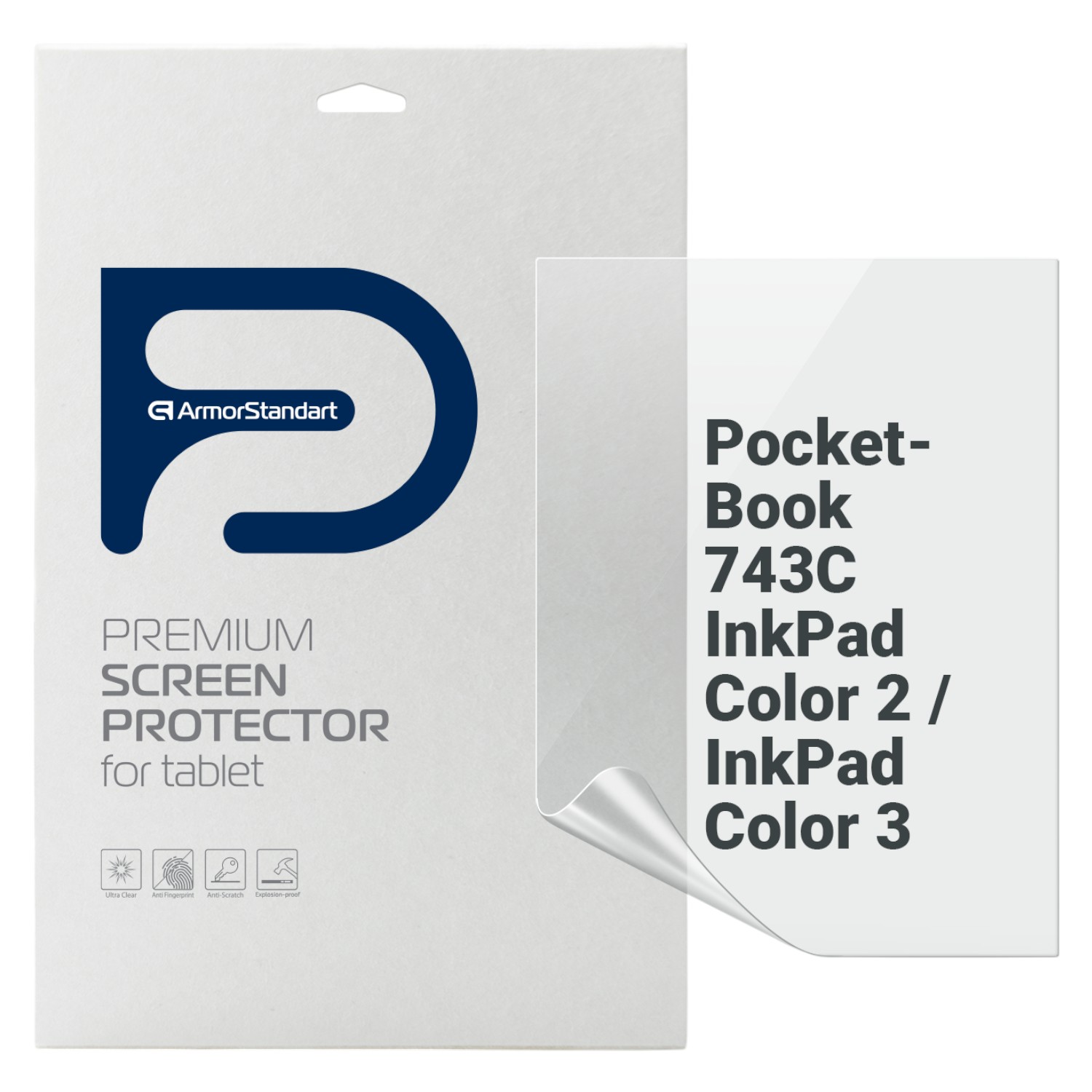 Защитная пленка для электронной книги Armorstandart for PocketBook 743C InkPad Color 2 / InkPad Color 3 (ARM73464) - Фото 1