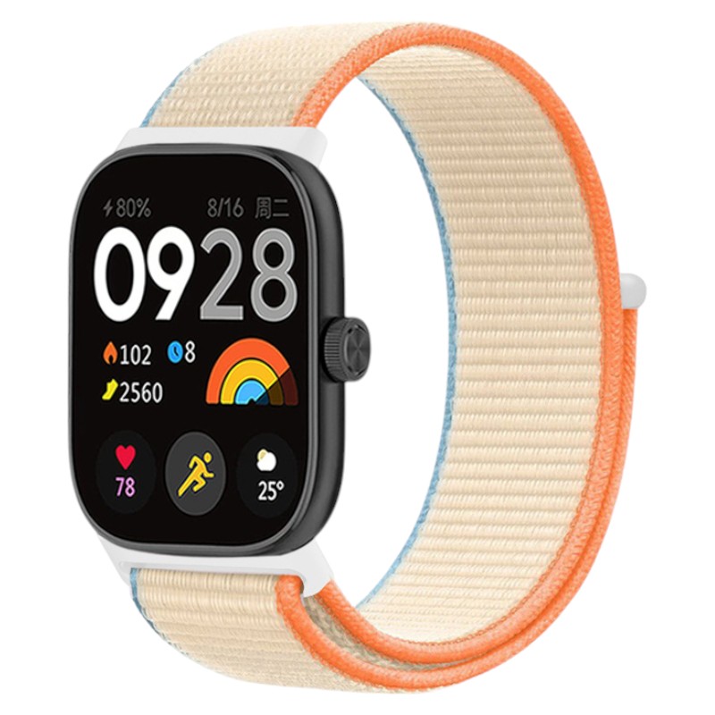 Ремешок для фитнес-браслета Armorstandart for Xiaomi Mi Band 9 Pro / 8 Pro / Redmi Watch 4 / Redmi Watch 5 Orange Beige (ARM73976) - Фото 1