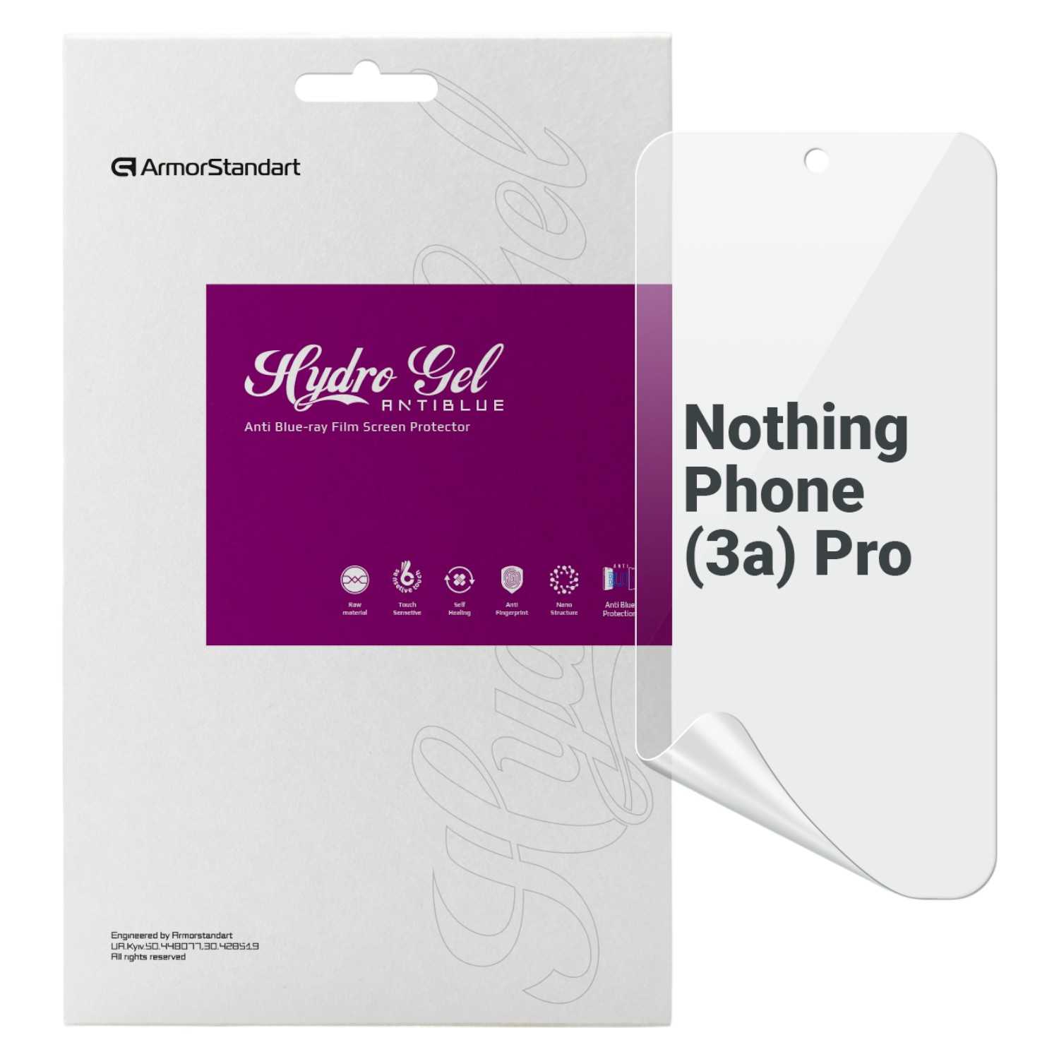 Защитная пленка для смартфона Armorstandart Anti-Blue for Nothing Phone (3a) Pro (ARM85465) - Фото 1