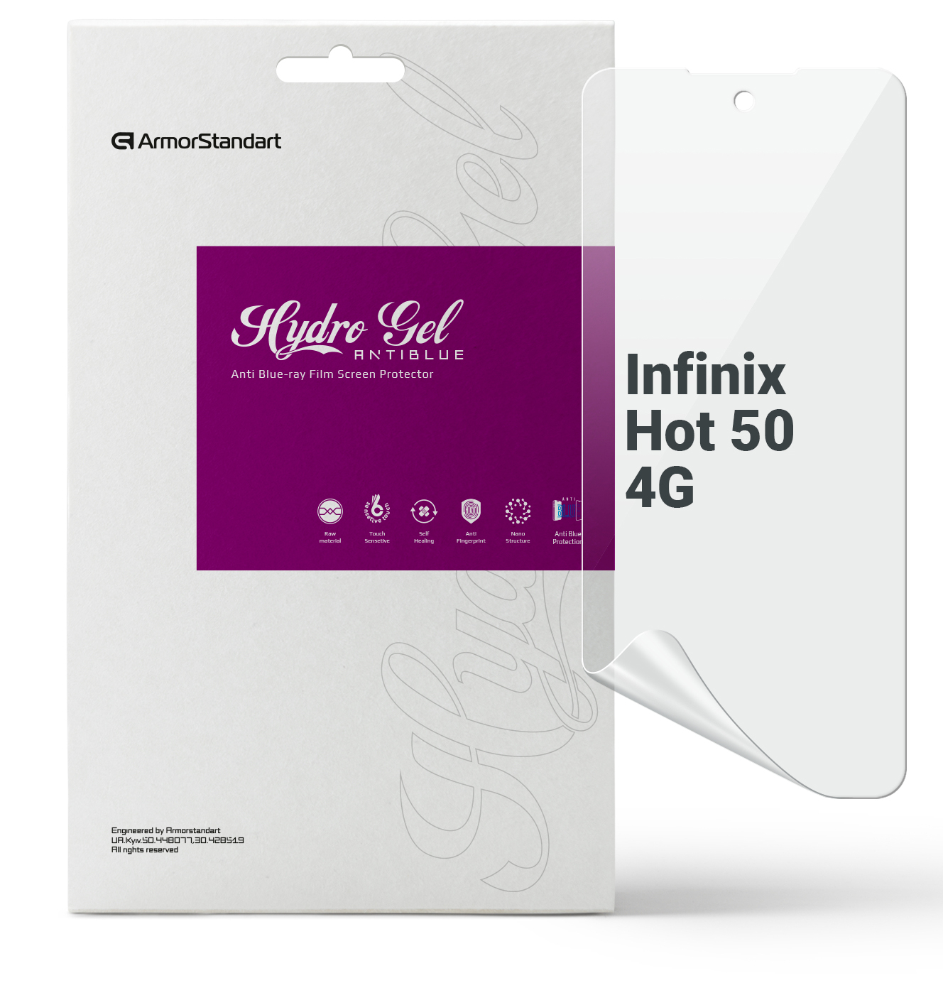 Защитная пленка для смартфона Armorstandart Anti-Blue for Infinix Hot 50 4G (ARM80923) - Фото 1