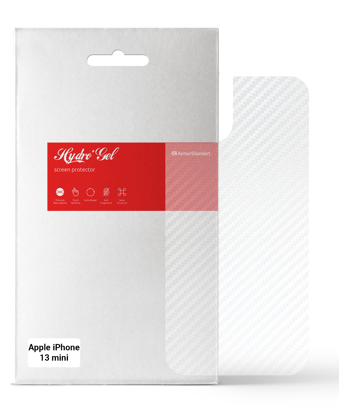 Защитная пленка для смартфона Armorstandart на заднюю панель for Apple iPhone 13 mini Carbone Transparent (ARM61070) - Фото 1