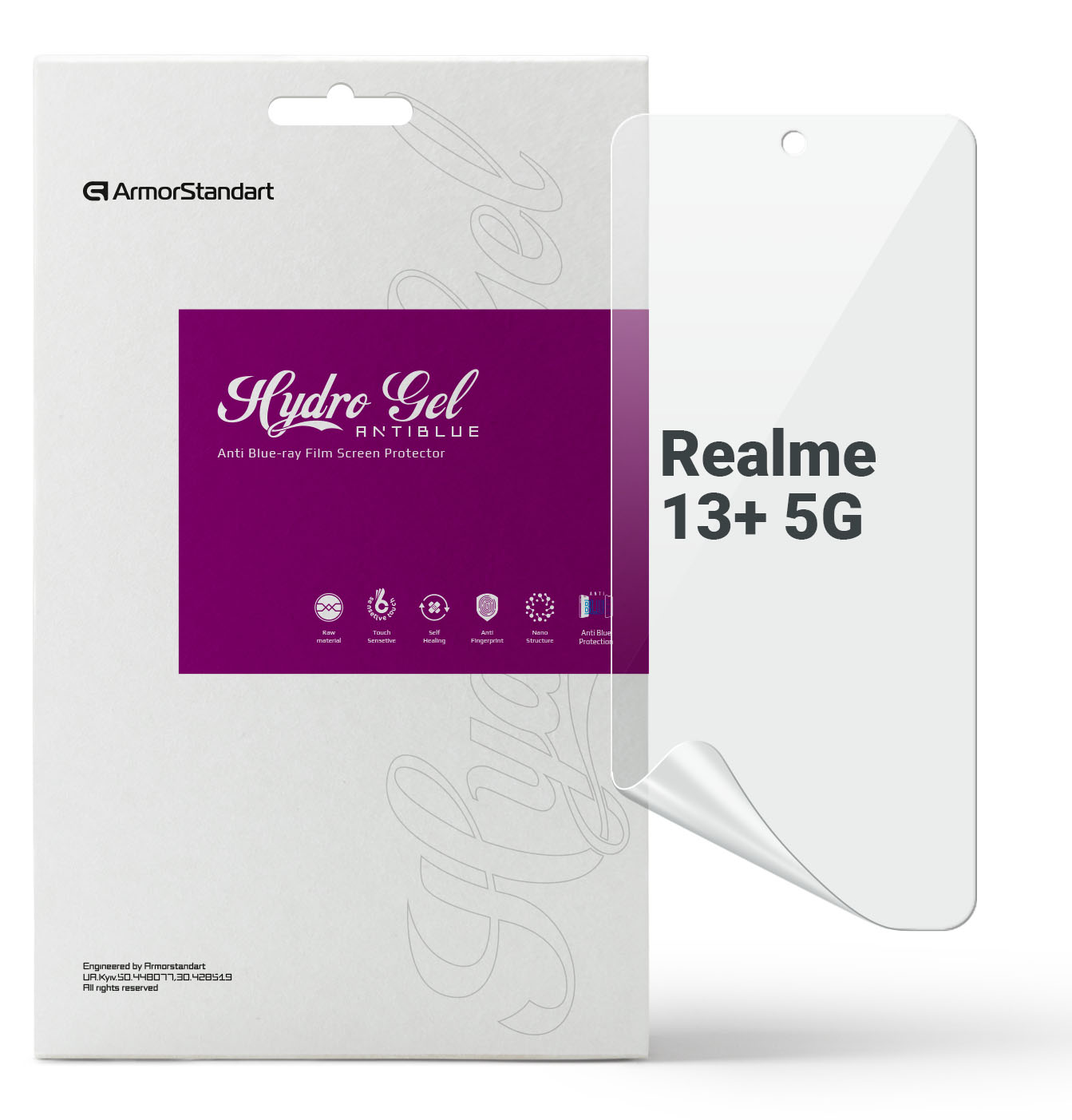 Защитная пленка для смартфона Armorstandart Anti-Blue for Realme 13+ 5G (ARM80476) - Фото 1