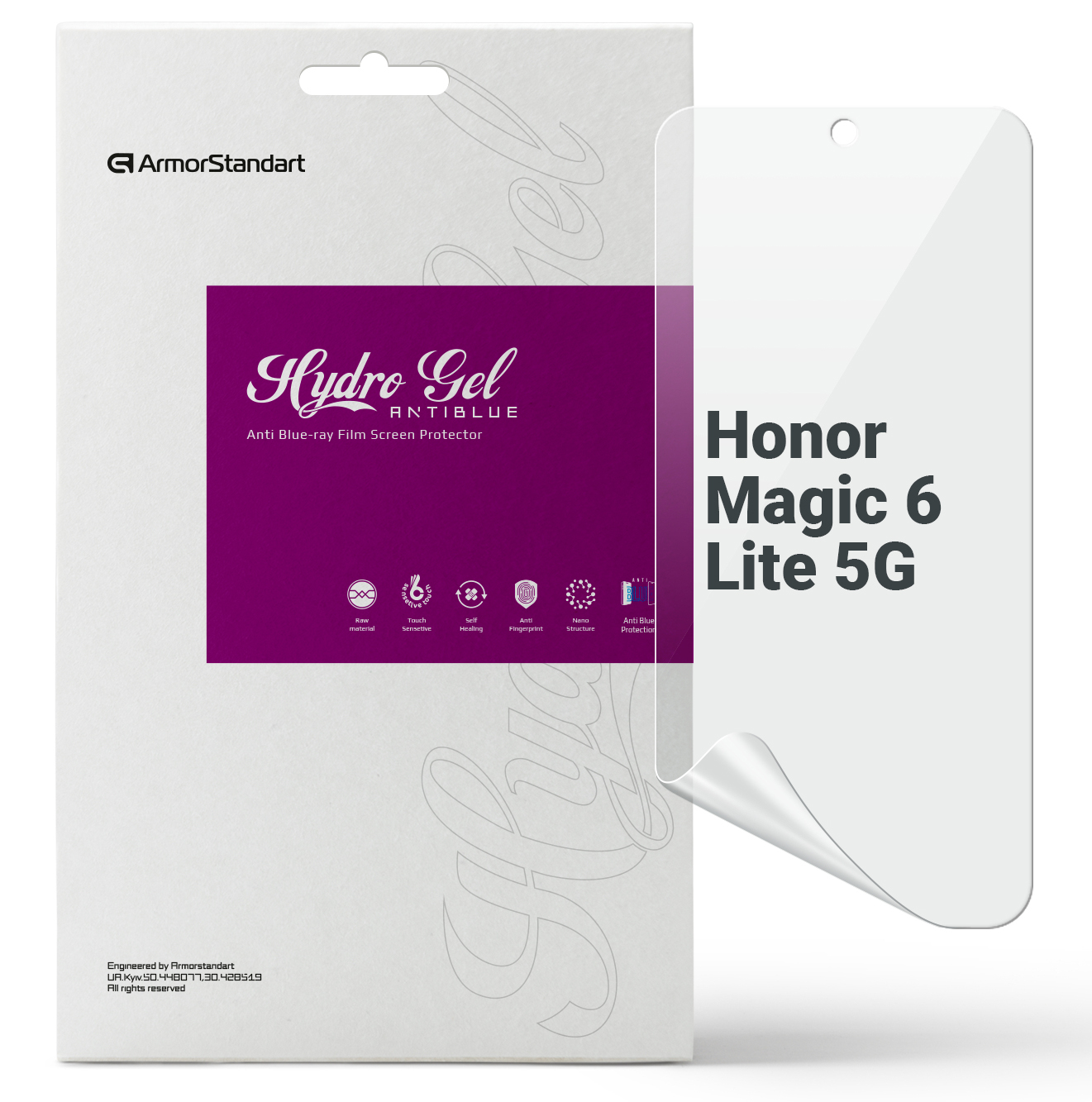 Защитная пленка для смартфона Armorstandart Anti-Blue for Honor Magic 6 Lite 5G (ARM75601) - Фото 1