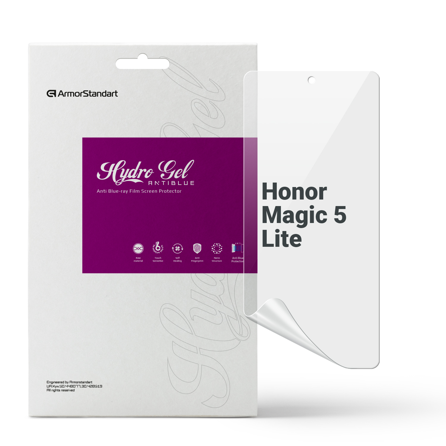 Защитная пленка для смартфона Armorstandart Anti-Blue for Honor Magic 5 Lite (ARM69408) - Фото 1