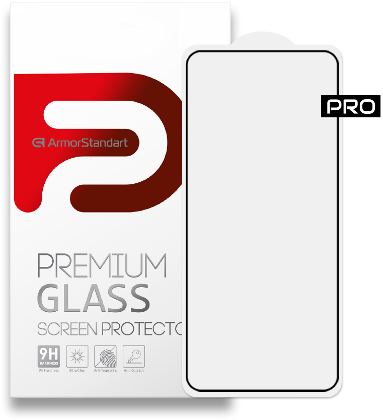 Защитное стекло для смартфона Armorstandart Pro for Realme X7 Black (ARM58168) - Фото 1