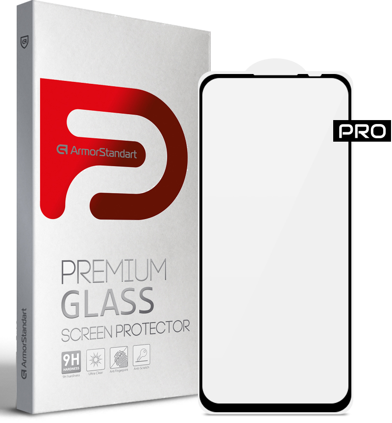 Защитное стекло для смартфона Armorstandart Pro for Motorola Edge 20 lite Black (ARM61017) - Фото 1
