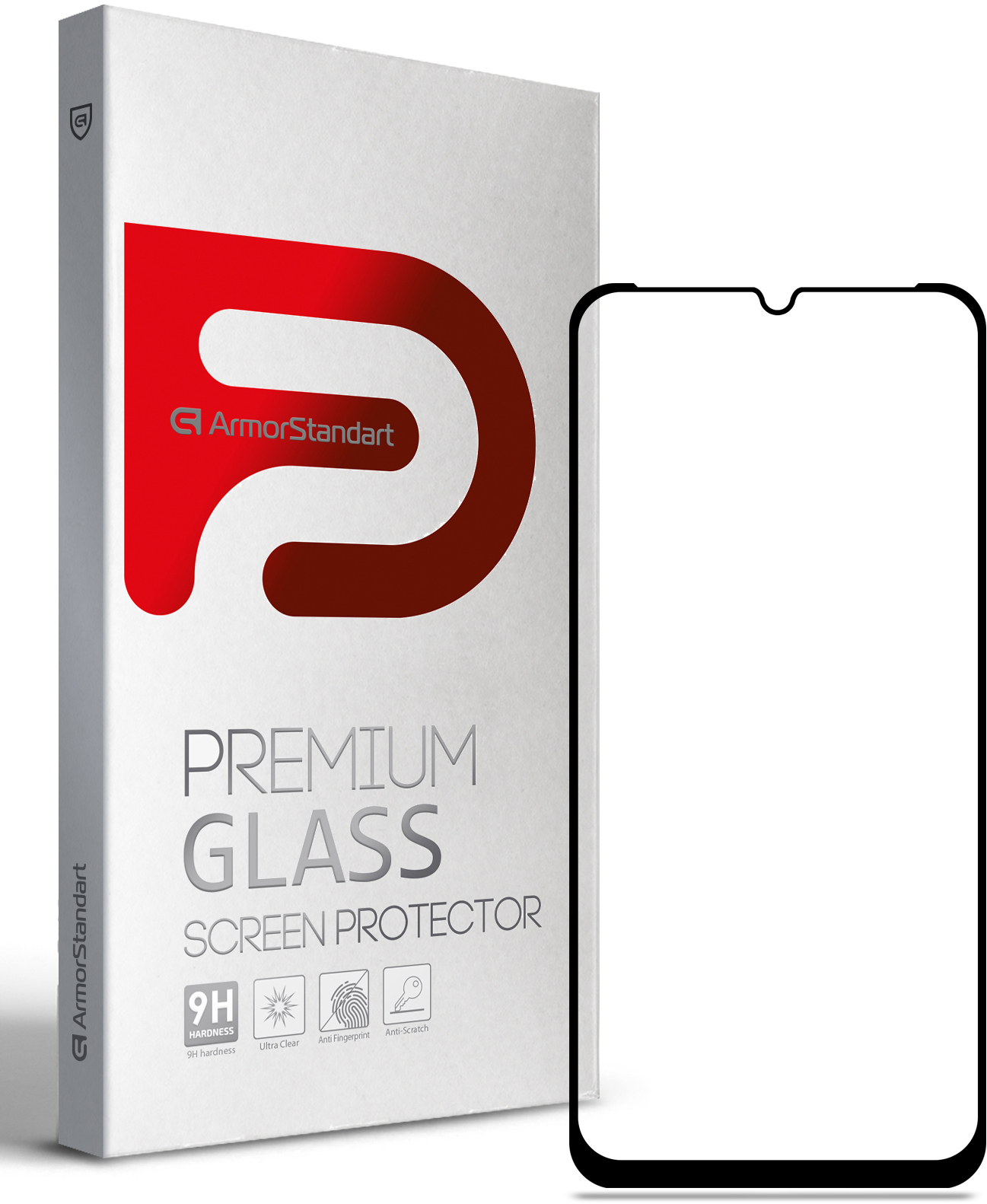 Защитное стекло для смартфона Armorstandart Full Glue for ZTE Axon 20 Black (ARM58222) - Фото 1