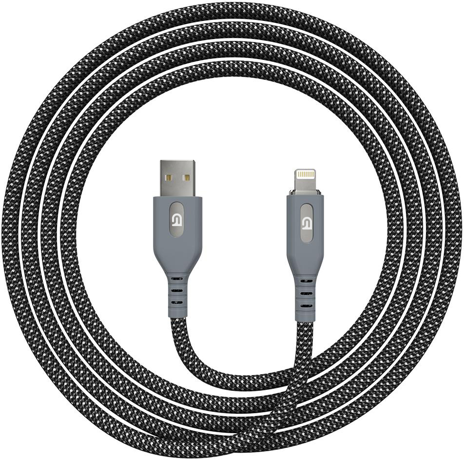 Кабель синхронизации данных Armorstandart AR18 Magnetic USB Type A to Lightning 2A 1m Black (ARM75508) - Фото 1