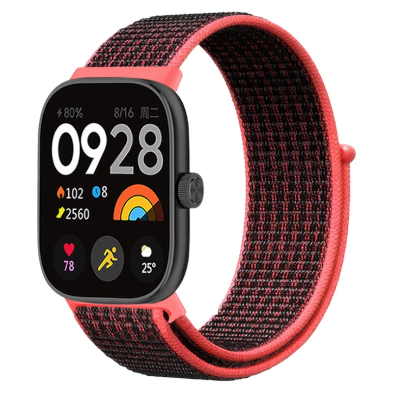 Ремешок для фитнес-браслета Armorstandart for Xiaomi Mi Band 9 Pro / 8 Pro / Redmi Watch 4 / Redmi Watch 5 Black/Pink (ARM73979) - Фото 1
