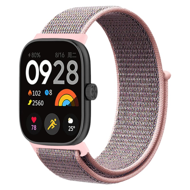 Ремешок для фитнес-браслета Armorstandart for Xiaomi Mi Band 9 Pro / 8 Pro / Redmi Watch 4 / Redmi Watch 5 Grey / Pink (ARM82308) - Фото 1