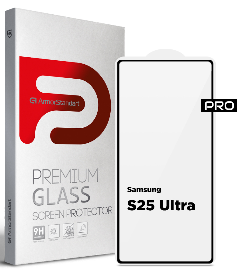 Защитное стекло для смартфона Armorstandart Pro for Samsung S25 Ultra Black (ARM81613) - Фото 1