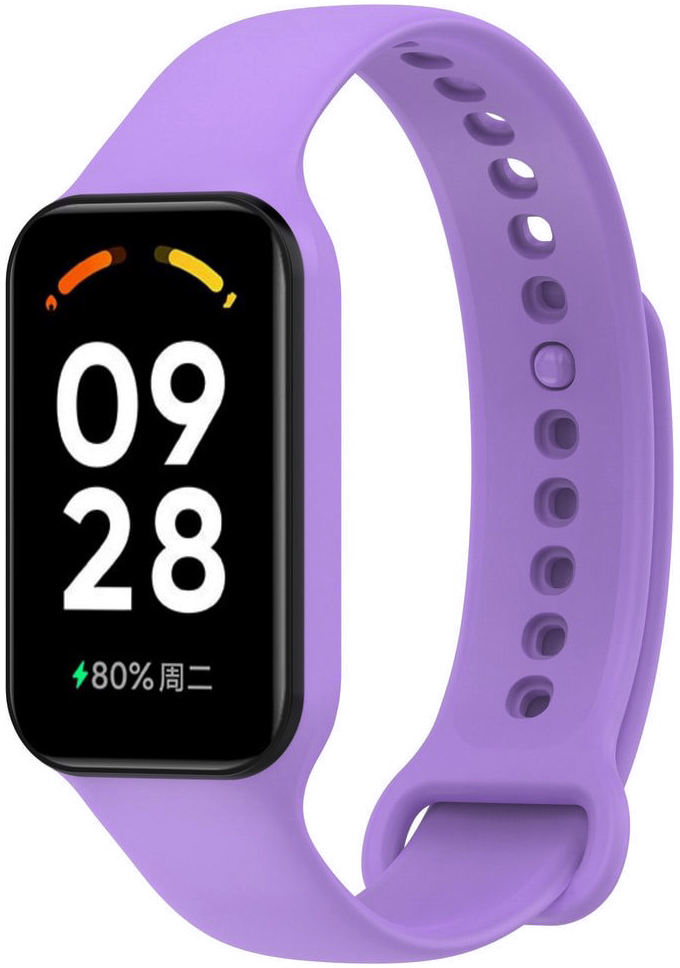 Ремешок для фитнес-браслета Armorstandart for Xiaomi Mi Band 8 Active / Redmi Smart Band 2 Lilac (ARM74001) - Фото 1