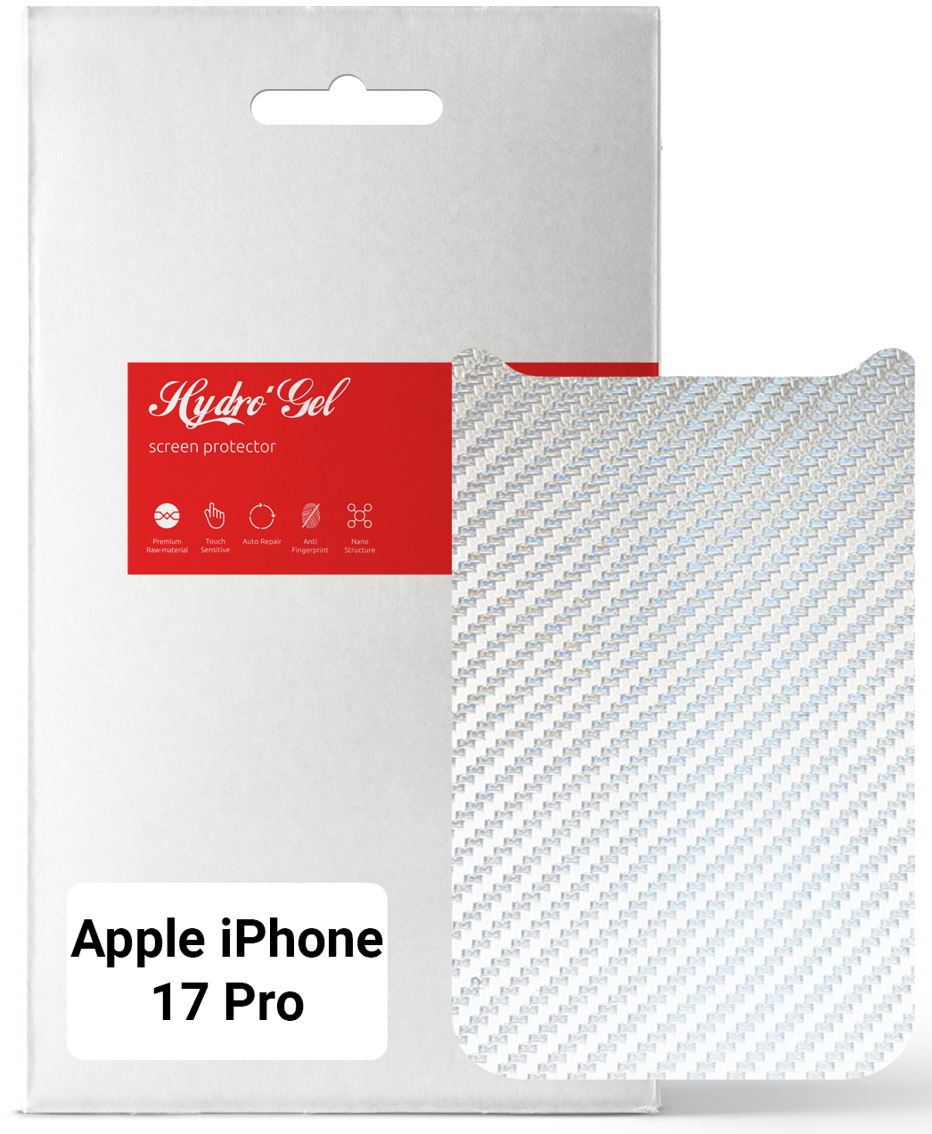 Защитная пленка для смартфона Armorstandart на заднюю панель for Apple iPhone 17 Pro Carbone Transparent (ARM86197) - Фото 1