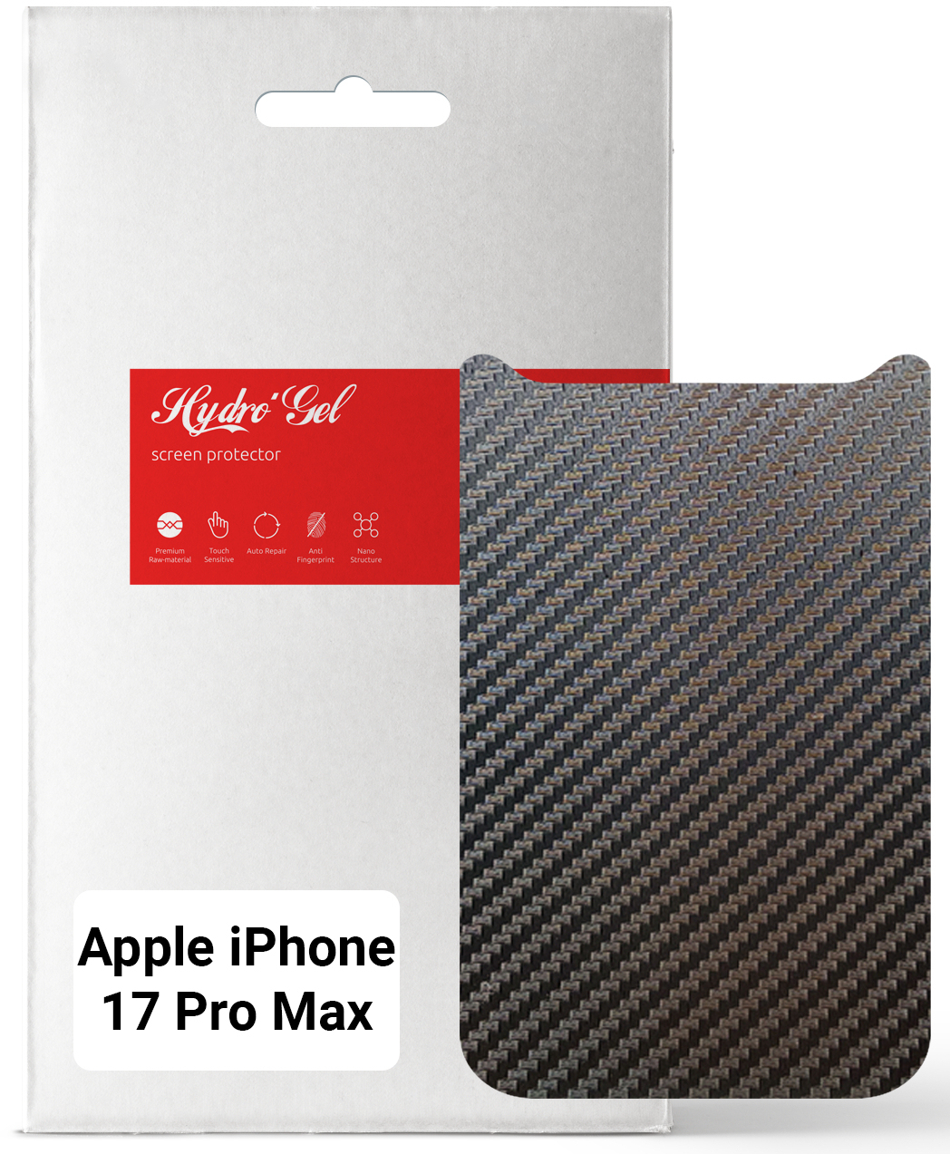 Захисна плівка для смартфону Armorstandart на задню панель for Apple iPhone 17 Pro Max Carbone (ARM86199) - Фото 1