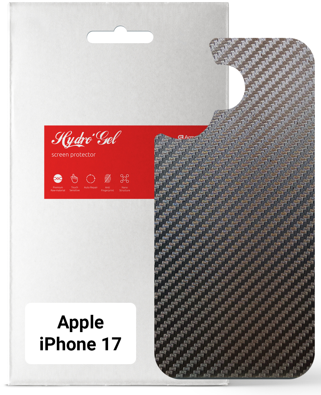Захисна плівка для смартфону Armorstandart на задню панель for Apple iPhone 17 Carbone (ARM86191) - Фото 1