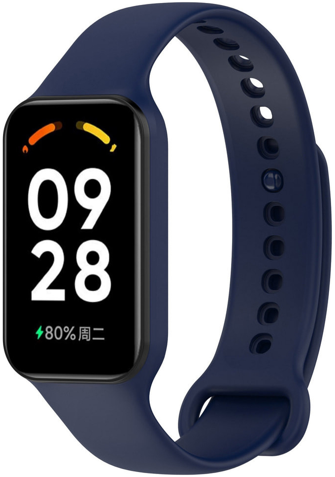 Ремешок для фитнес-браслета Armorstandart for Xiaomi Mi Band 8 Active / Redmi Smart Band 2 Midnight Blue (ARM73997) - Фото 1