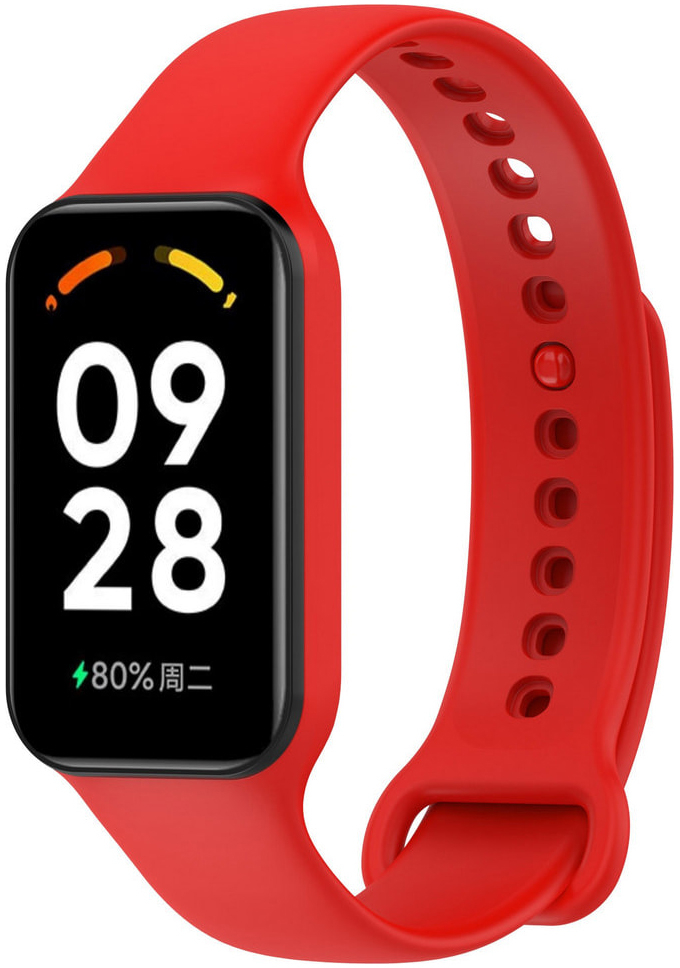 Ремешок для фитнес-браслета Armorstandart for Xiaomi Mi Band 8 Active / Redmi Smart Band 2 Red (ARM74003) - Фото 1