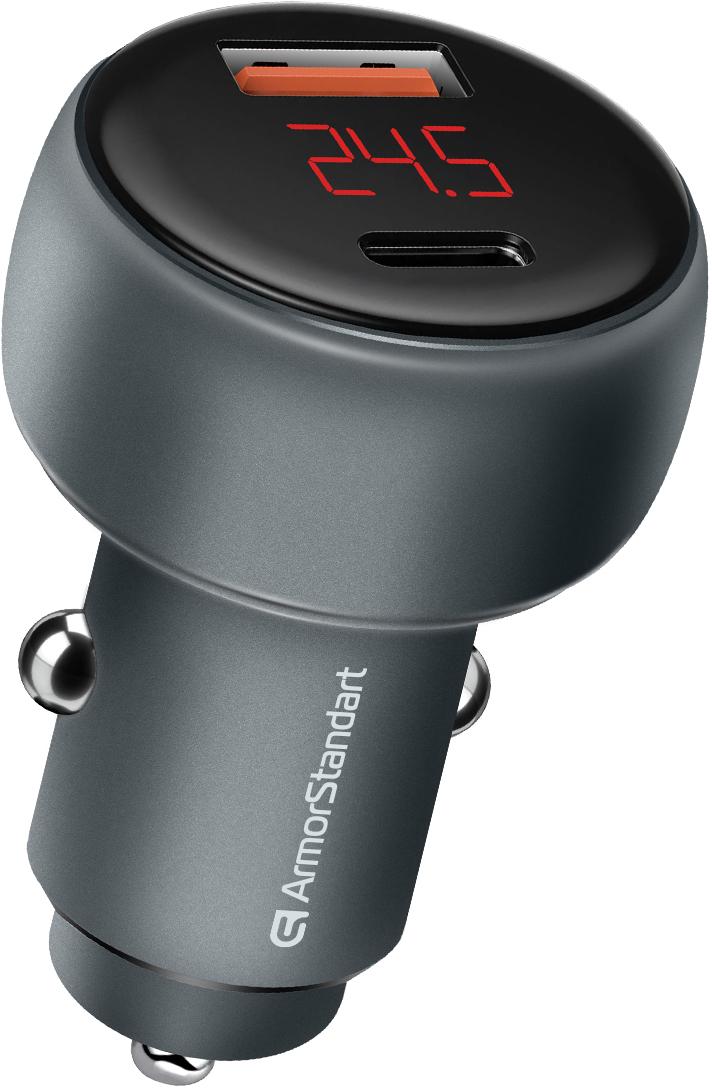 Купити Автомобільний зарядний пристрій Armorstandart АAR-C43 Type-C PD30W + USBQC 3.0 Grey (ARM73949) - Фото 1 Автомобільний зарядний пристрій Armorstandart АAR-C43 Type-C PD30W + USBQC 3.0 Grey (ARM73949) - Фото 1