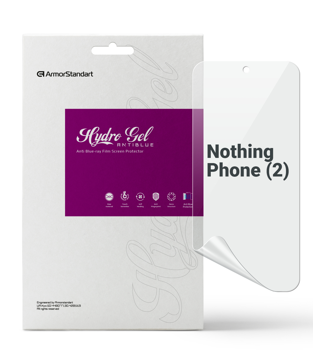 Защитная пленка для смартфона Armorstandart Anti-Blue for Nothing Phone (2) (ARM66611) - Фото 1