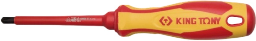 Викрутка KING TONY SLOTTED SL/PH2 100 мм (147E0204) - Фото 1