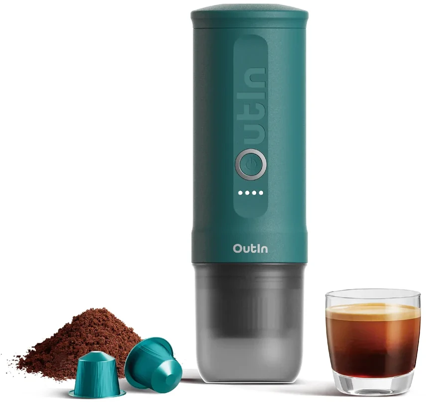 Портативна кавоварка OUTIN Outin Teal OTEM-01-TEAL