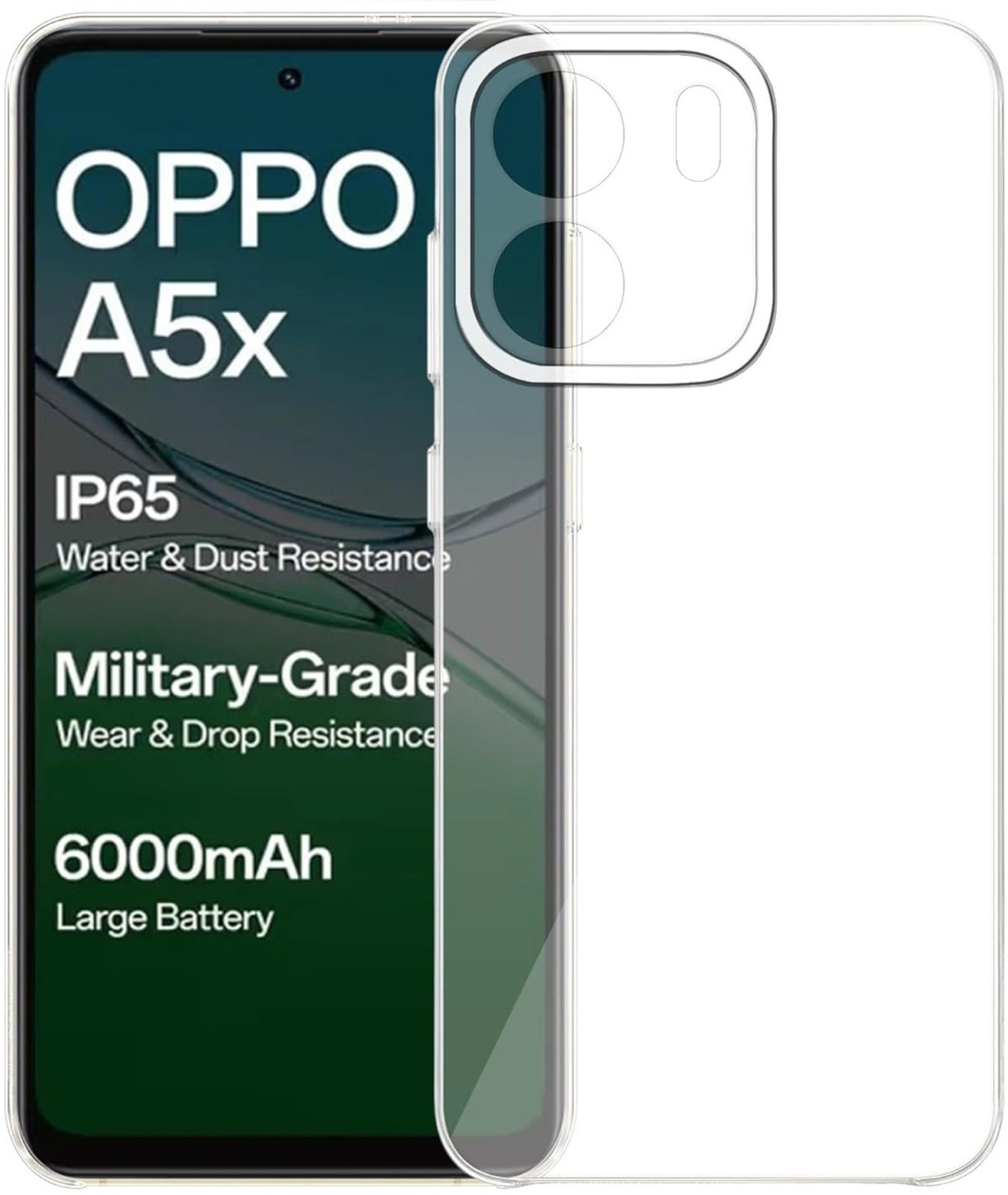 Чохол для смартфону BeCover for Oppo A5x 4G/5G Transparancy (713789) - Фото 1