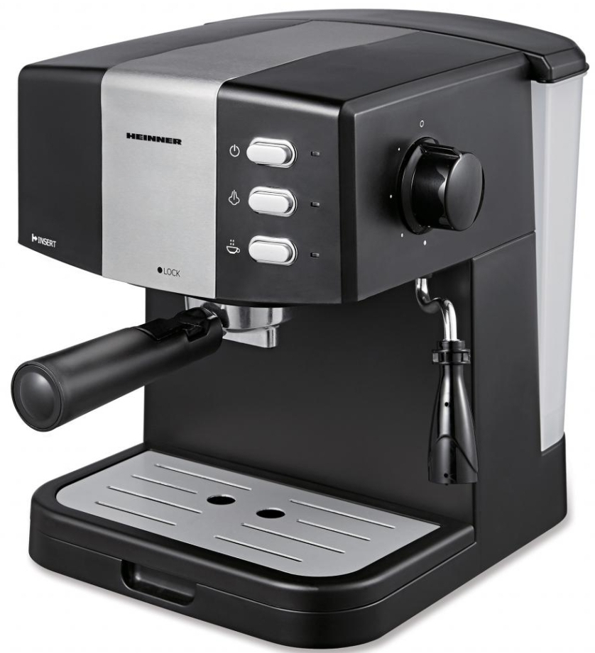 Кофеварка рожковая Heinner HEM-850BKSL - Фото 1