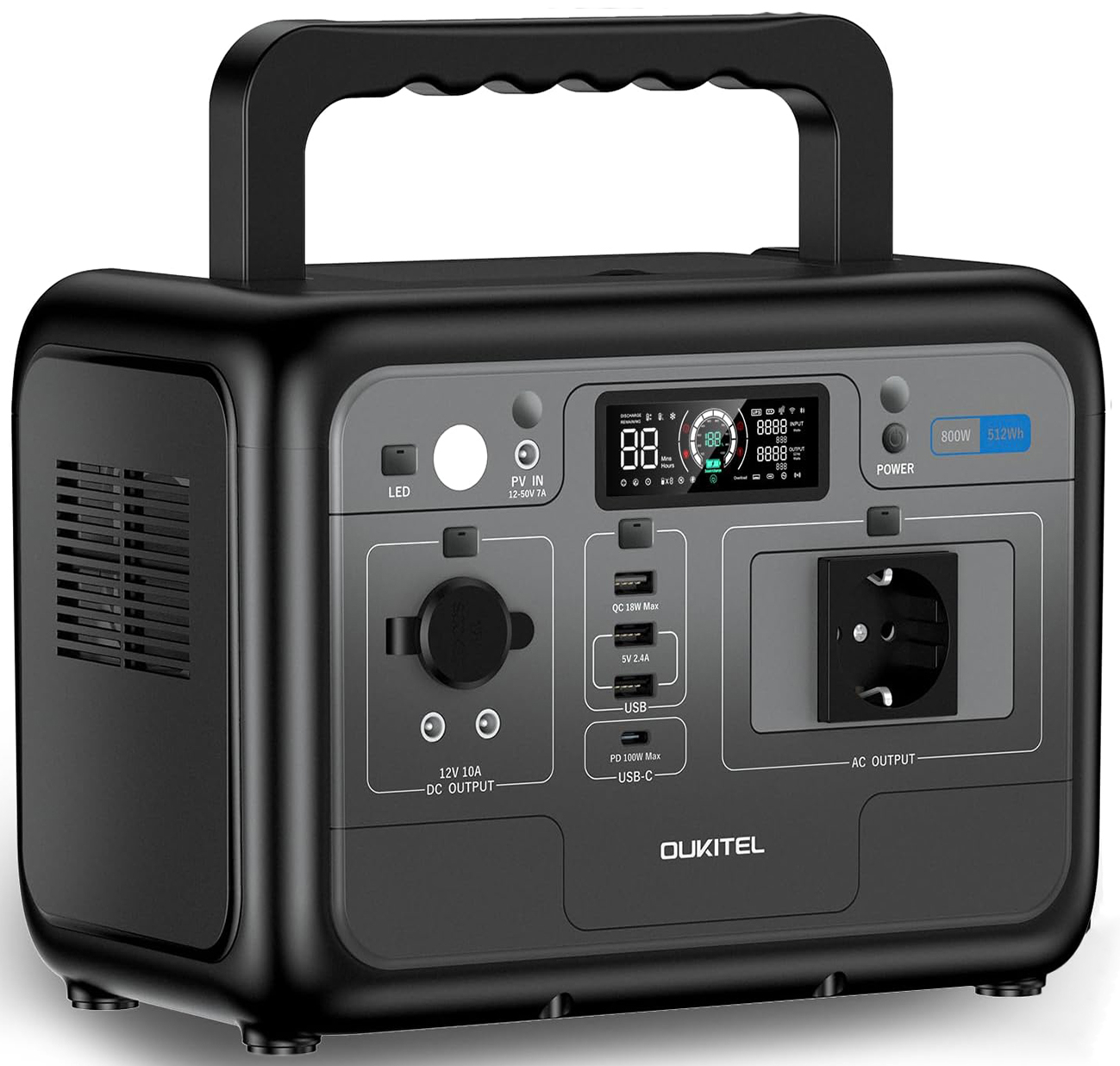 Зарядная станция универсальная OUKITEL P800 (800 Вт, 512 Вт/час) - Фото 1
