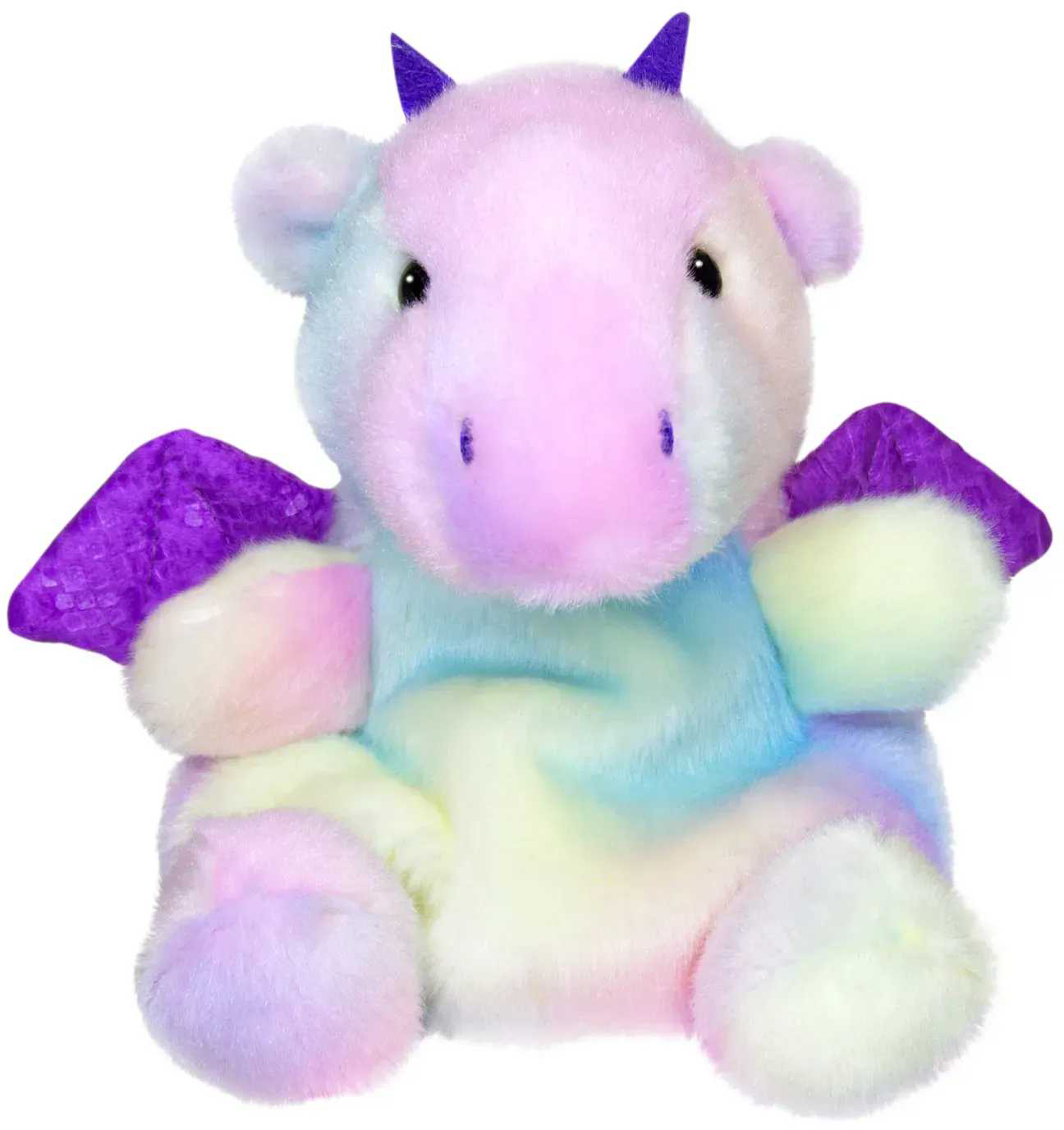 Мягкая игрушка животное Aurora Palm Pals Дракон радужный 15 см (220688D) - Фото 1