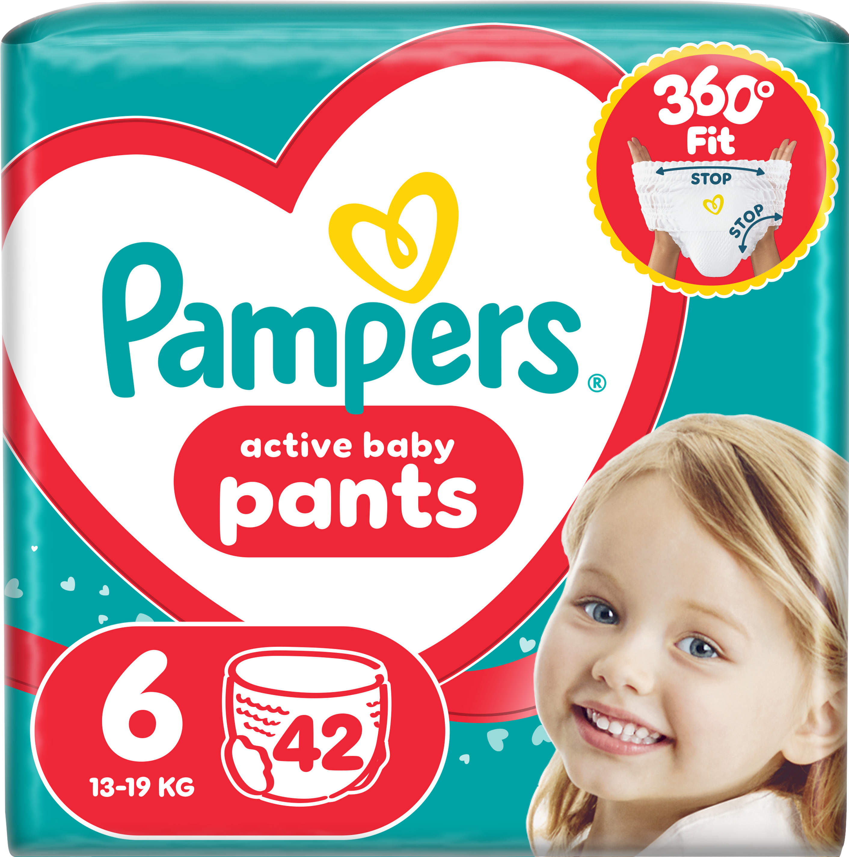 Одноразові підгузки-трусики Pampers Active Baby Pants Розмір 6 (13-19 кг) 44 шт (80894800)