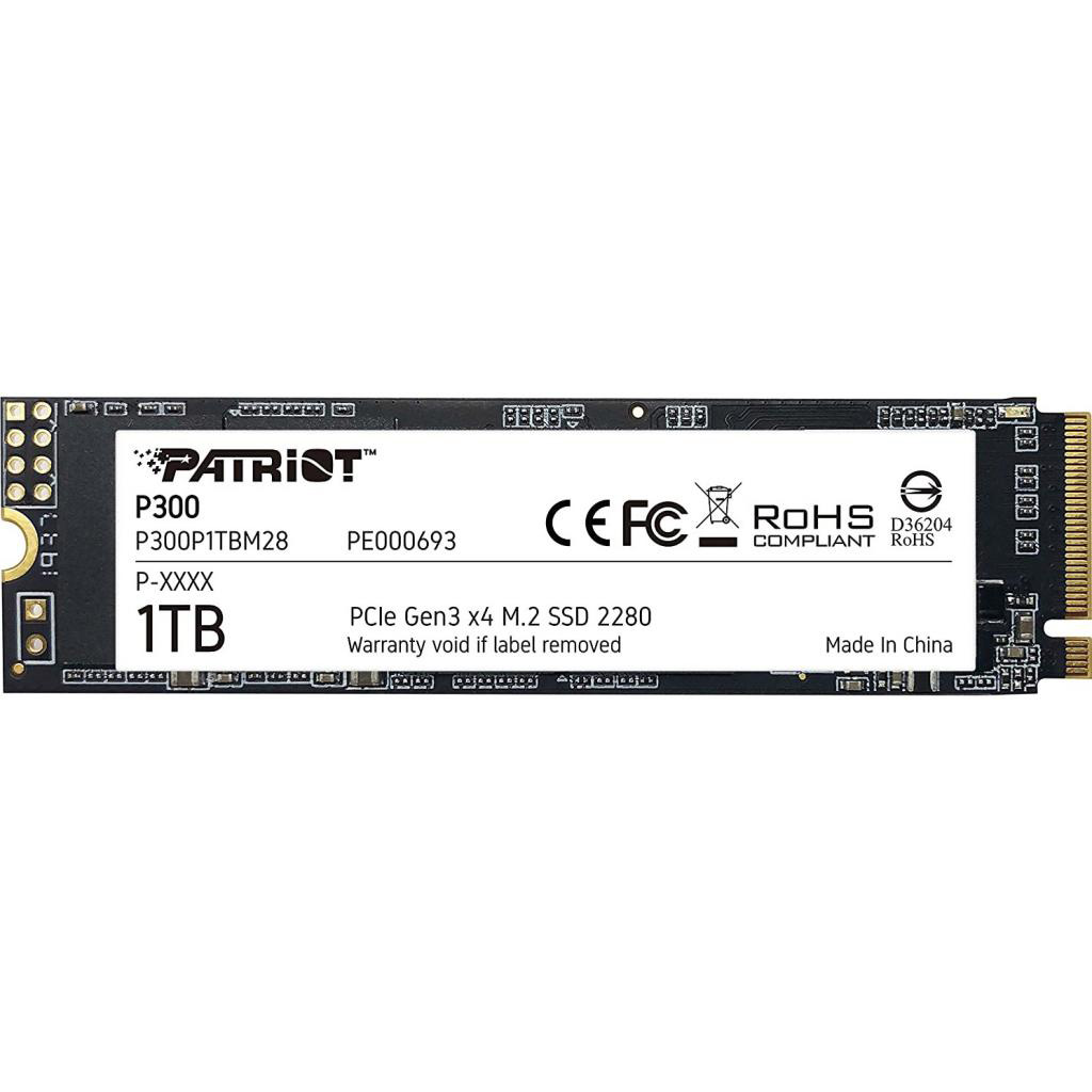 SSD-накопитель внутренний Patriot M.2 2280 1TB P300 (P300P1TBM28) - Фото 1