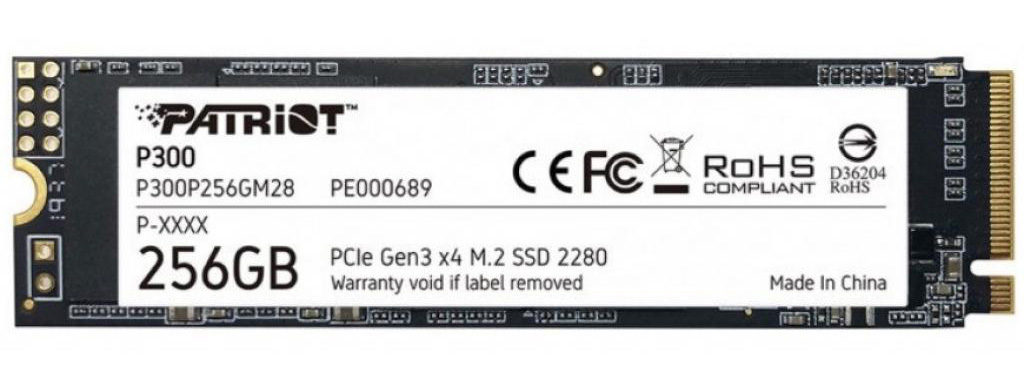 SSD-накопитель внутренний Patriot P300 256GB M.2 2280 PCIe NVMe 3.0 x4 TLC (P300P256GM28) - Фото 1