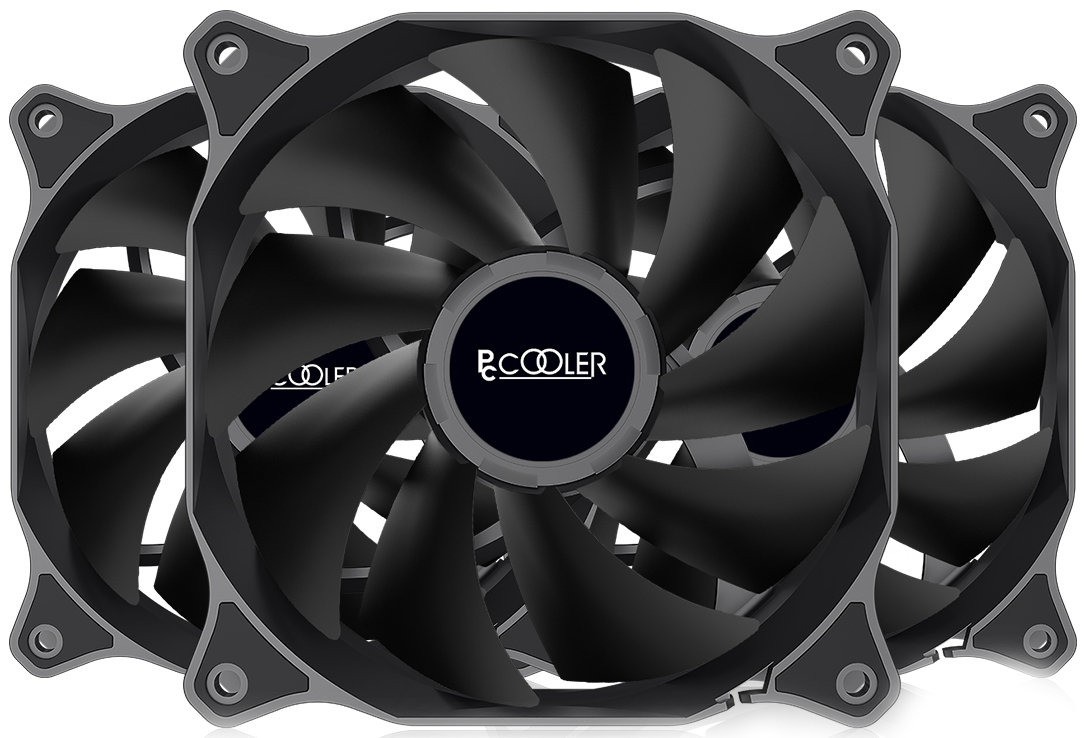 Корпусный вентилятор PCCooler DN 120 BK 3in1 - Фото 1