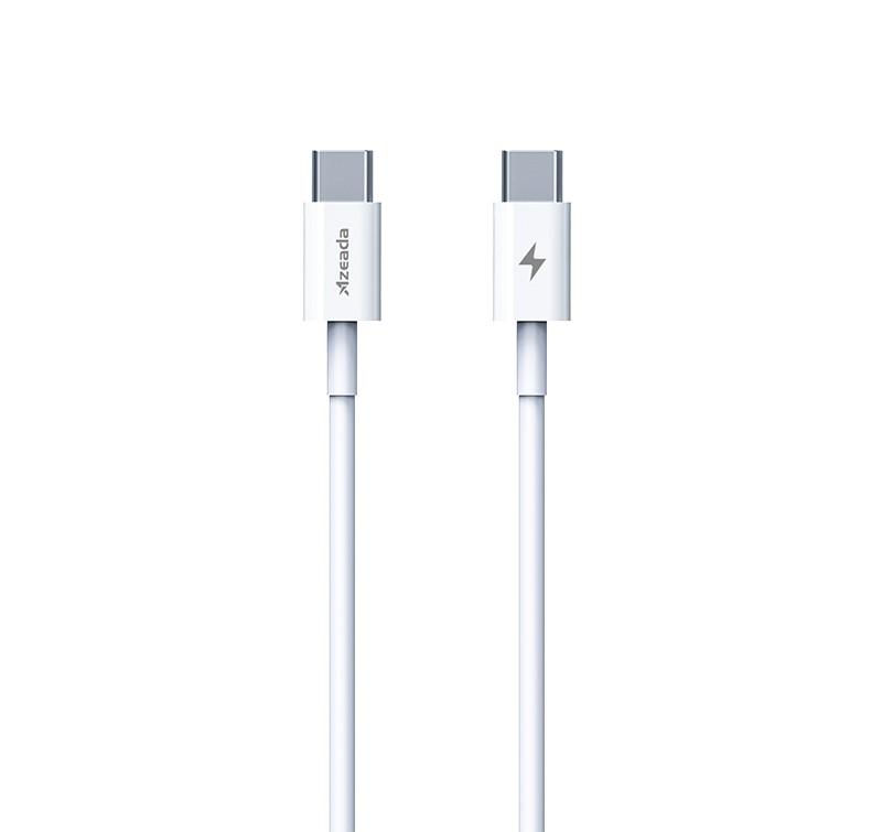 Кабель синхронизации данных Proda PD-B83a Type-C to Type-C Fast Charge 60W 1  м (PD-B83a-WHT) - Фото 1