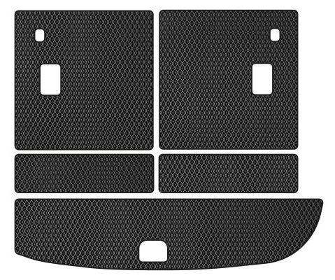EVA килимок в багажник авто EVAtech для Santa FE (CM) Restyling (Floor Gas Pedal) 7 seats Hyundai 2010-2012 2 покоління SUV USA (HY13947BE5RBB) - Фото 1