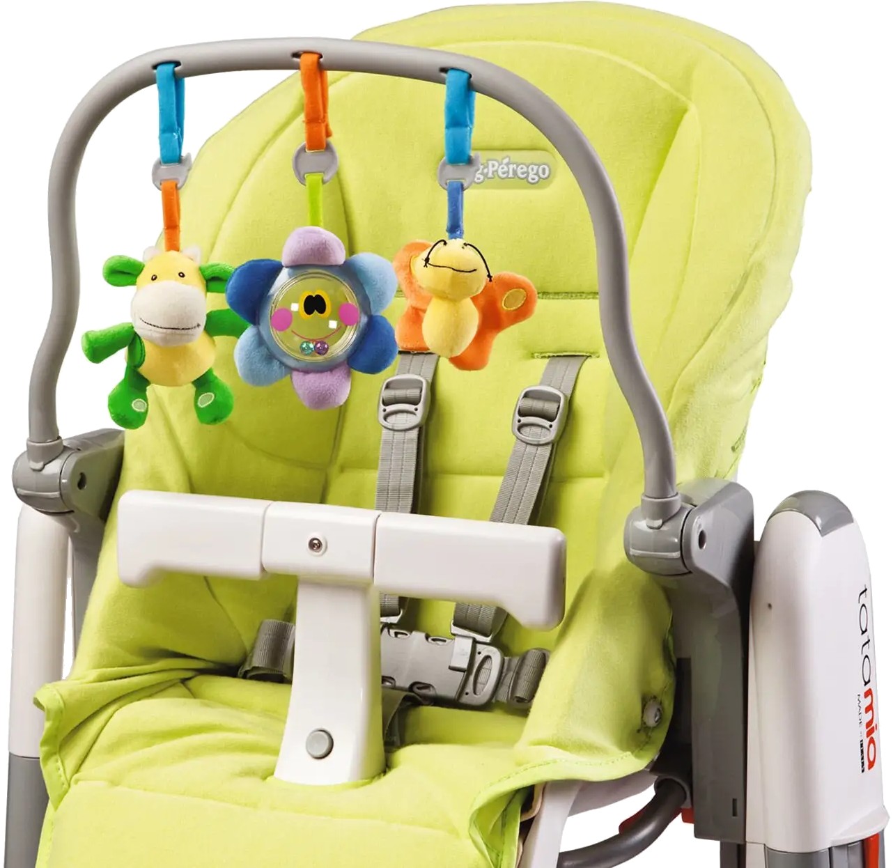 Чехол гигиенический на стульчик для кормления Peg-Perego для детского стула Tatamia + игрушечная панель Green - Фото 1