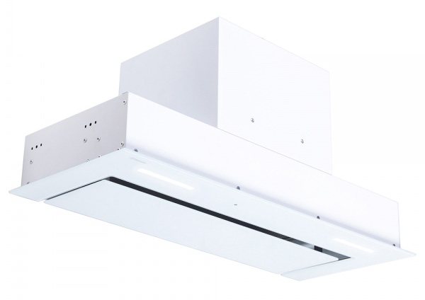 Витяжка вбудована Perfelli BISP 7873 WH LED Strip GLASS - Фото 1