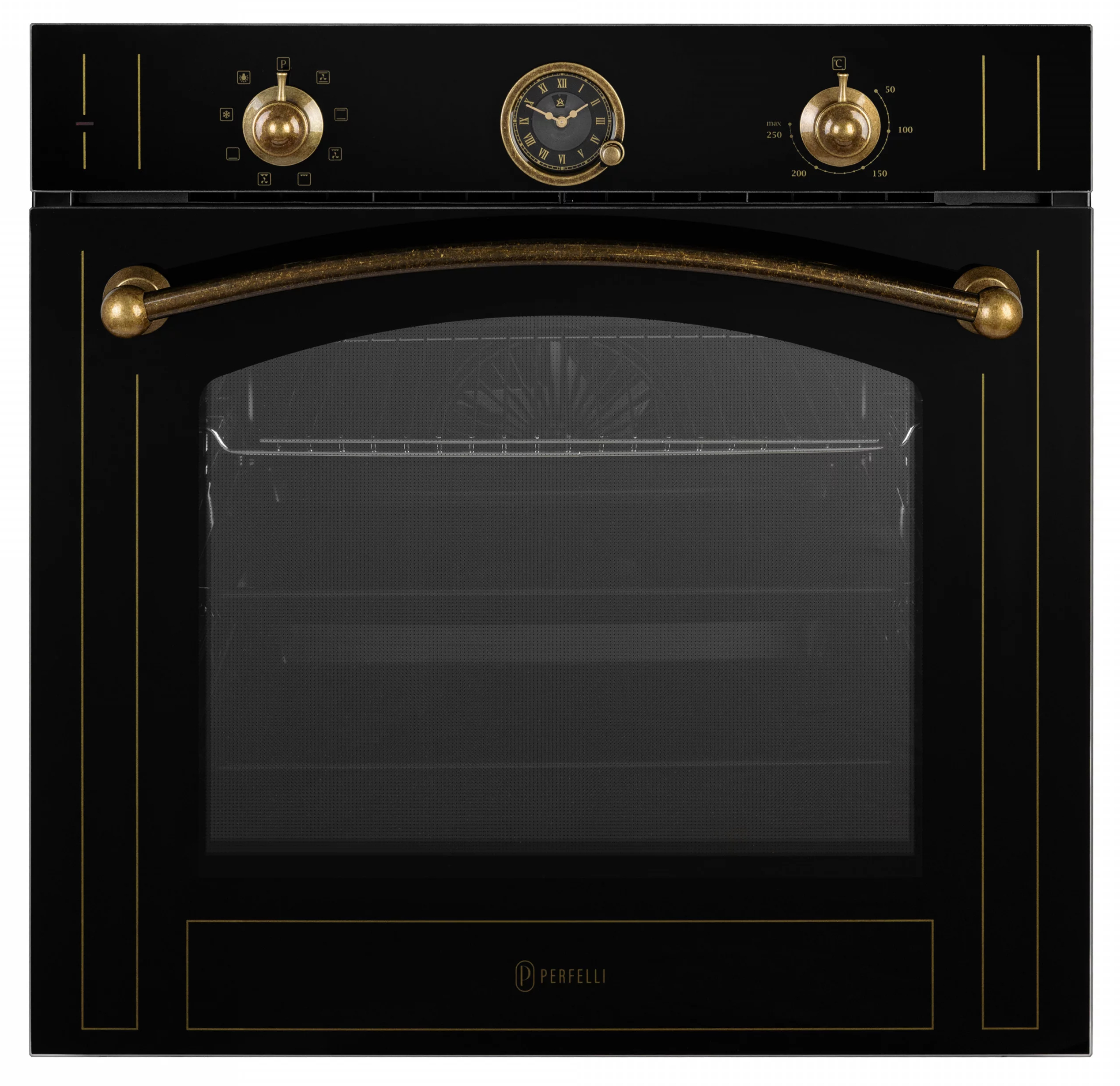 Духовой шкаф электрический Perfelli VINTAGE 6A8N NERO - Фото 1