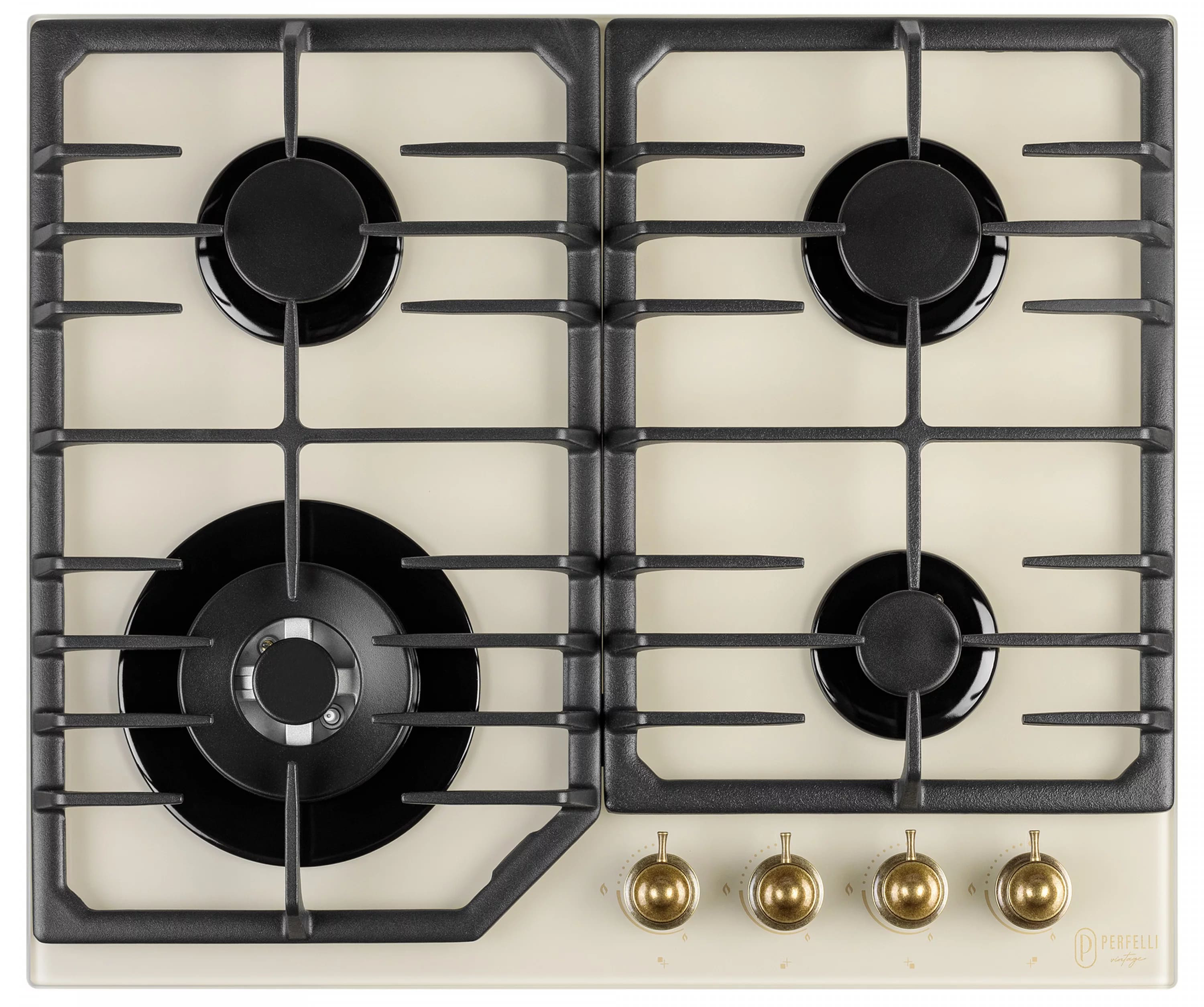 Варильна поверхня газова Perfelli VINTAGE GW69C BEIGE - Фото 1
