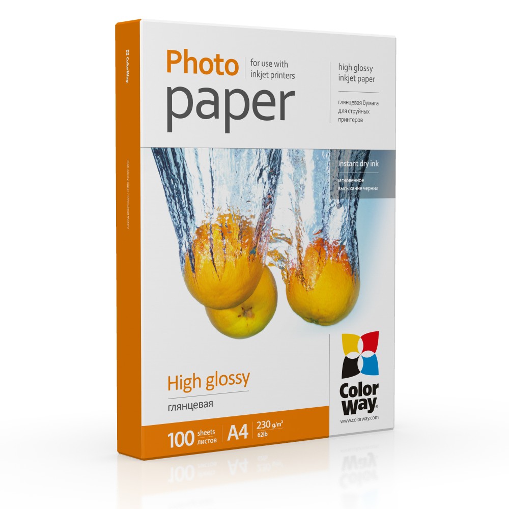Фотобумага Colorway Глянц. 230г/м 10x15 PG230-100 карт.уп. - Фото 1