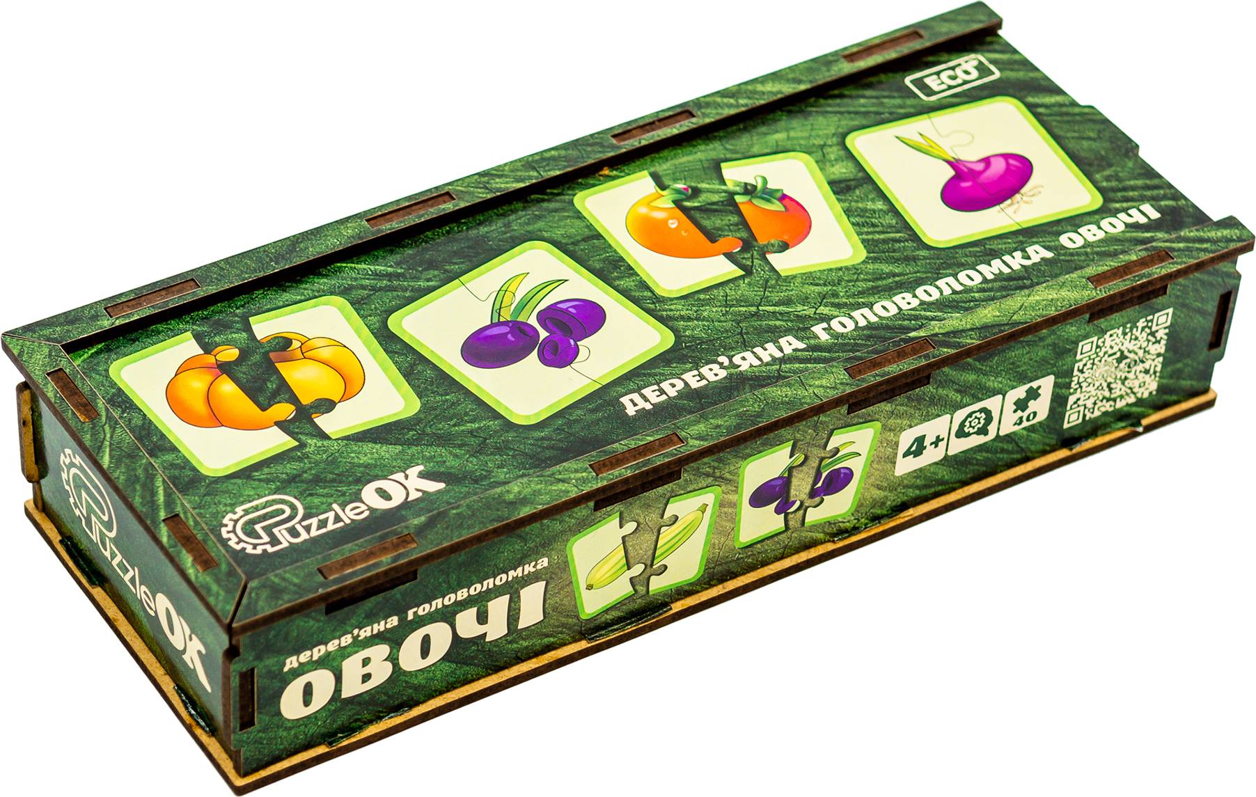 Головоломка из дерева PuzzleOk Овощи (Puz-95963) - Фото 1