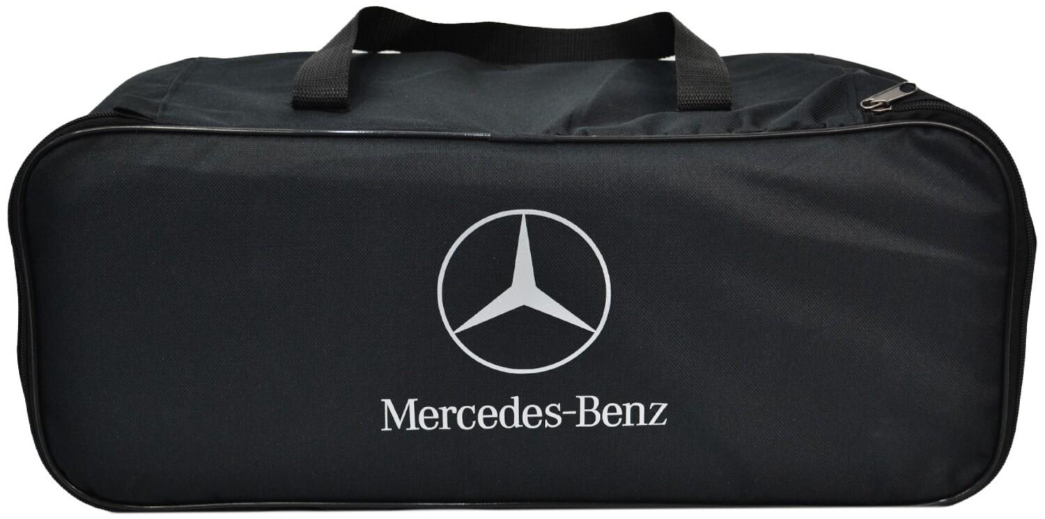 Сумка-органайзер в багажник Poputchik Mercedes-Benz чорна 1 відділ розмір 47х19х22 см (03-129-1Д) - Фото 1