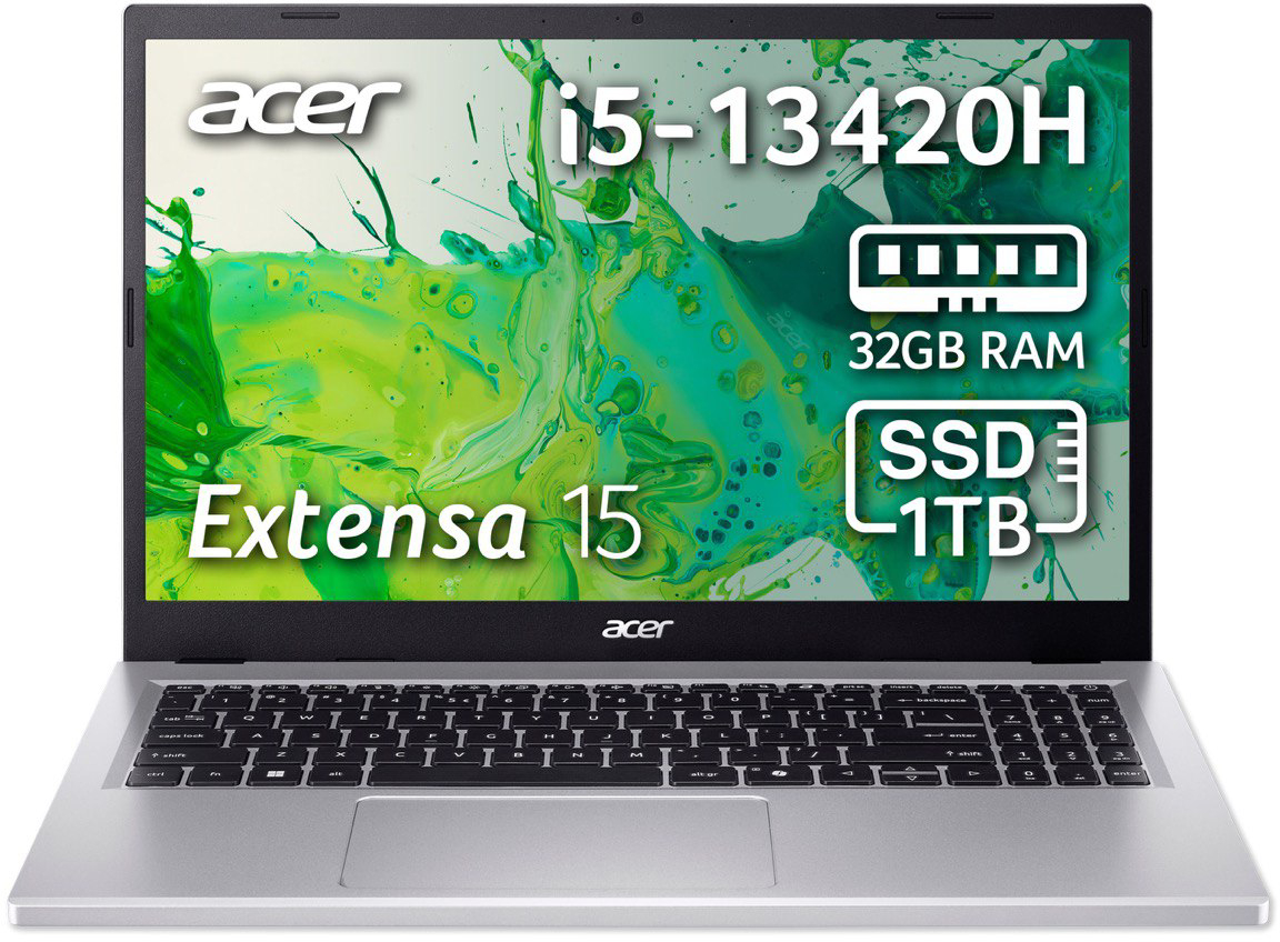 Ноутбук Acer Extensa 15 EX215-57-57UN (NX.EJBEU.00A) Pure Silver - Фото 1