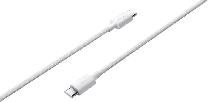 Кабель синхронизации данных Xiaomi Braided Type-C-Type-C 60W 3A 1m (BHR0878GL) White - Фото 1