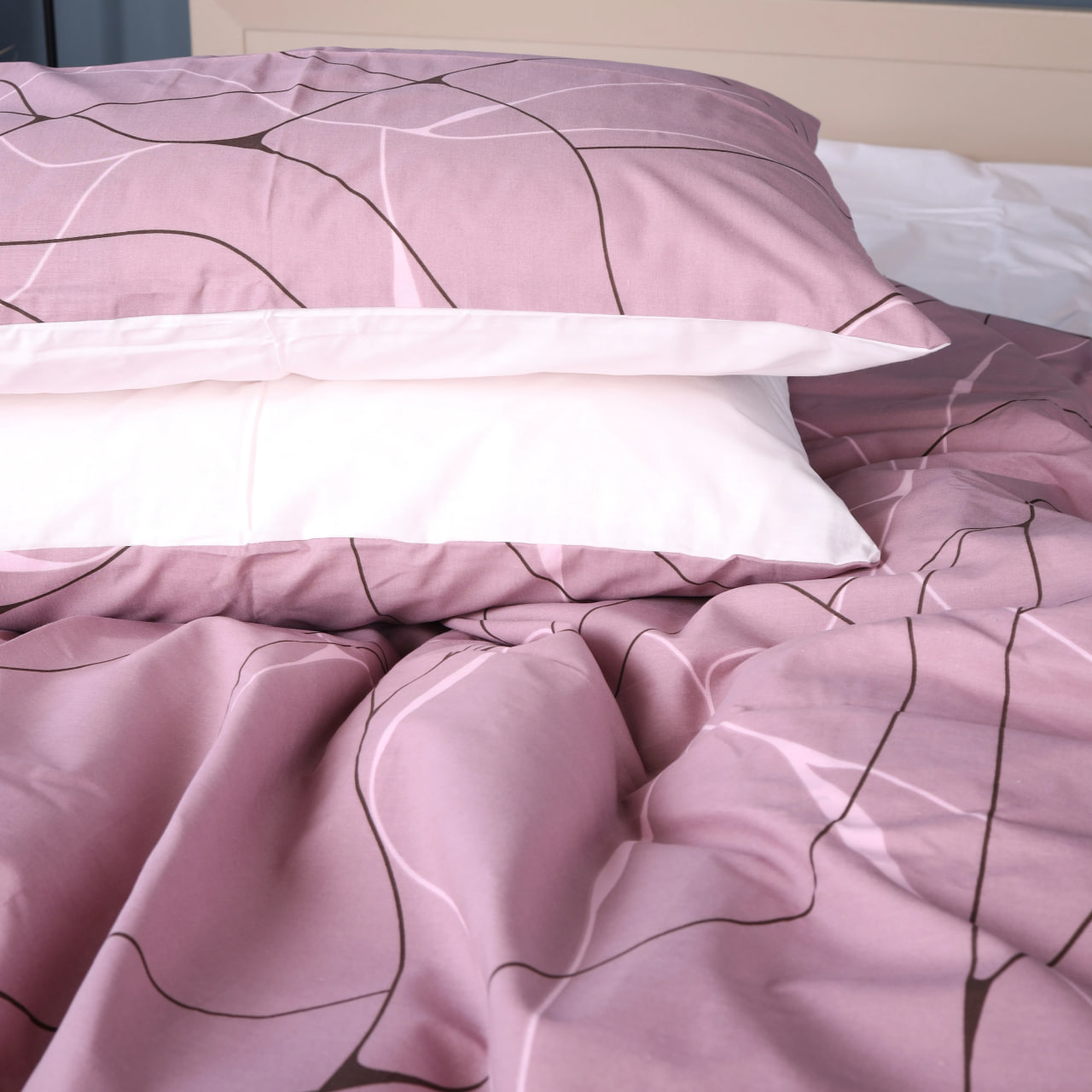 Наволочка MirSon 70х70 см 17-0810 Accents pink Бязь (2200011493848) - Фото 1