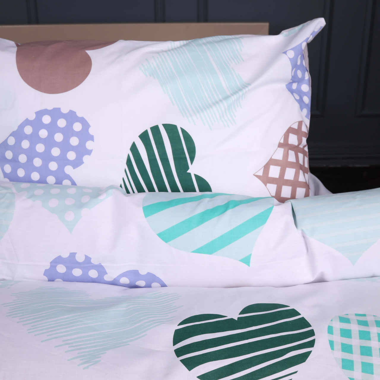 Купить Наволочка MirSon Ranforce Elite 17-0533 Hearts 60x60 см (2200004614908) - Фото 1 Наволочка MirSon Ranforce Elite 17-0533 Hearts 60x60 см (2200004614908) - Фото 1