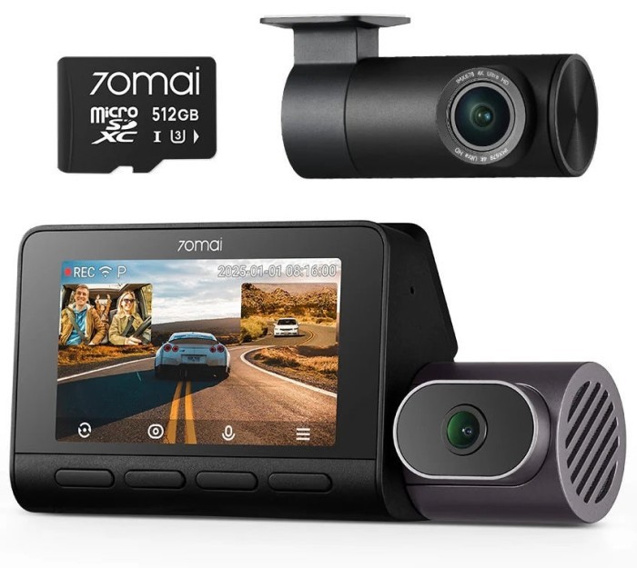 Відеореєстратор 70mai Dash Cam 4K T800-2 2562Gb Premium Set - Фото 1