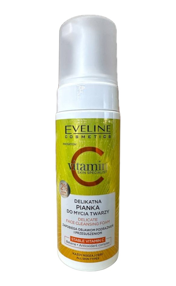 Купить Пенка для умывания EVELINE Vitamin C 150 мл (5903416070405) - Фото 1 Пенка для умывания EVELINE Vitamin C 150 мл (5903416070405) - Фото 1