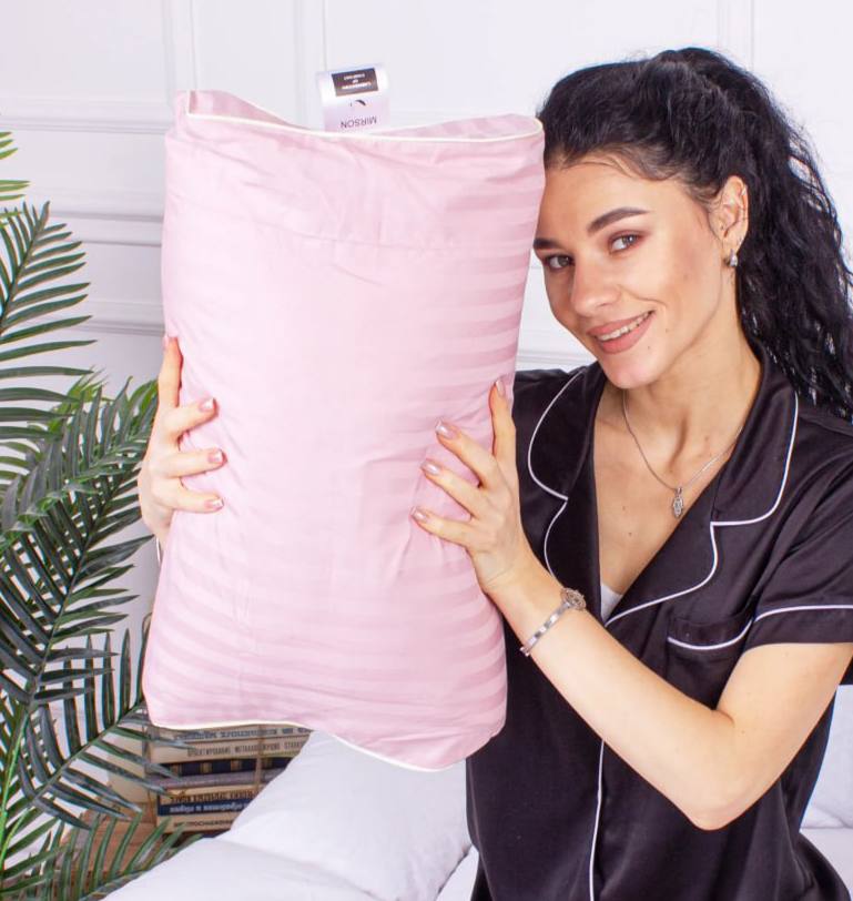 Купити Подушка ортопедична MirSon №4184 Satin Stripe 30-0007 Pink KIDDY (2200006423980) - Фото 1 Подушка ортопедична MirSon №4184 Satin Stripe 30-0007 Pink KIDDY (2200006423980) - Фото 1